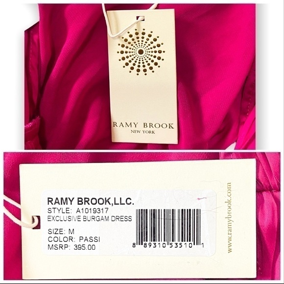 NWT Ramy Brook Burgam Pink  Mini Dress,  Size M - Picture 10 of 13